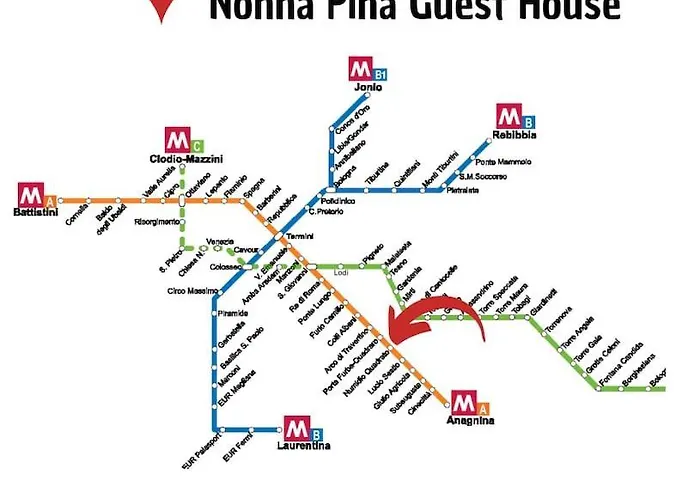 Apartment Nonna Pina Moderno Vicino Metro Awifi,netflix Rom